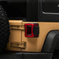 Raxiom 07-18 Jeep Wrangler JK Axial Series JL Style LED Tail Lights- Black Housing- Red Lens
