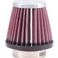 K&N Universal Chrome Filter-Round Tapered-1.688in Flange ID x 2in Top OD x 3in Base OD x 2.75in H