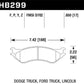 Hawk Dodge B1500 VanDurango/1500 Pickup/1500 Van / Ford / Lincoln LTS Street Front & Rear Brake Pad