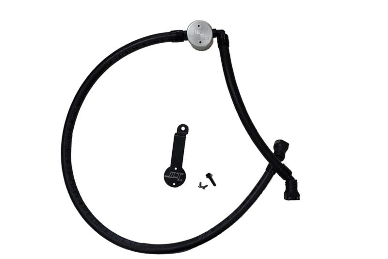 J&amp;L 18-25 Jeep Wrangler JL 3.6L Driver Side Oil Separator 3.0 - Clear Anodized