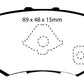 EBC 10-12 Acura RDX 2.3 Turbo Yellowstuff Rear Brake Pads