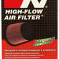 K&N Filter Universal Rubber Round Air Filter 20 Deg Flange Angle 2.25in Flange ID x 3.5in OD x 6in H