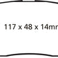 EBC 06-09 Hyundai Entourage 3.8 Yellowstuff Rear Brake Pads