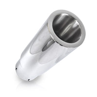 Stainless Works Double Wall Straight Cut Exhaust Tip - 3 1/2in Body 2 1/4in ID