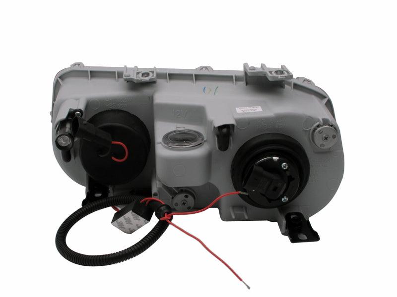 ANZO 1994-1997 Acura Integra Projector Headlights w/ Halo Black | Too Fast Autoparts | Order Online | Canada & USA Shipping