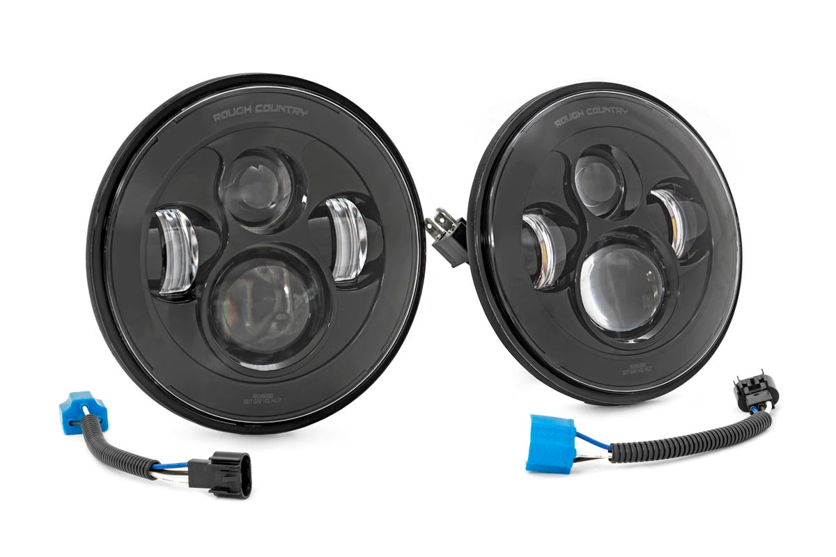 7 Inch Headlight | Pair | Jeep Wrangler JK (07-18)/Wrangler TJ (97-06)