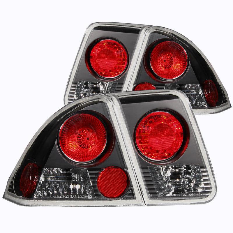 ANZO 2001-2004 Honda Civic Taillights Black | Too Fast Autoparts | Order Online | Canada & USA Shipping