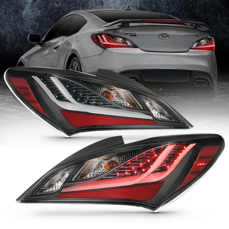 ANZO 10-13 Hyundai Genesis 2DR LED Taillights Smoke | Too Fast Autoparts | Order Online