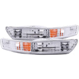 ANZO 1998-2001 Acura Integra Euro Parking Lights Chrome w/ Amber Reflector | Too Fast Autoparts | Order Online | Canada & USA Shipping