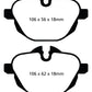 EBC 14+ BMW i8 1.5 Turbo/Electric Yellowstuff Rear Brake Pads