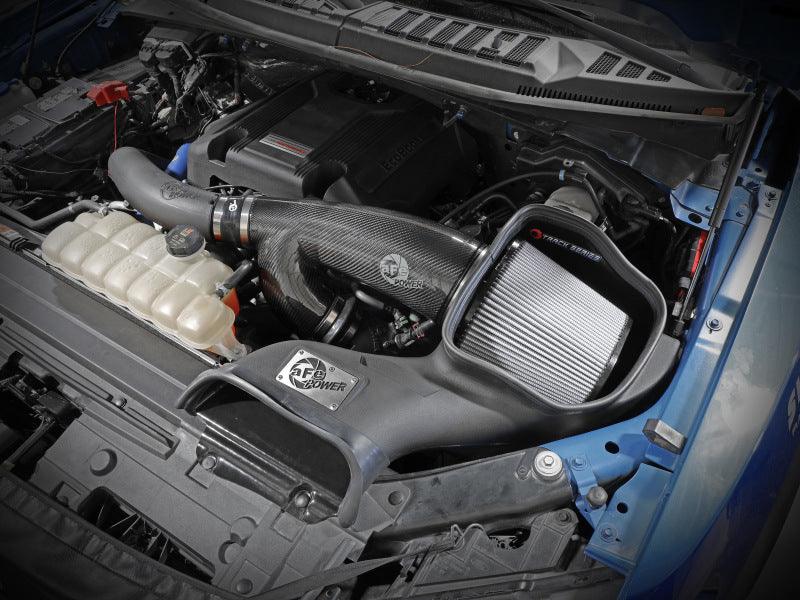 aFe 17-20 Ford F-150/Raptor Track Series Carbon Fiber Cold Air Intake System With Pro DRY S Filters | Too Fast Autoparts | Order Online