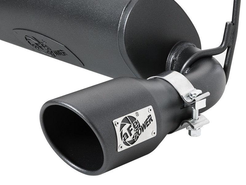 aFe Rebel Series 409 Stainless Steel Cat-Back Exhaust 18-21 Jeep Wrangler JL 2.0L (t) - Black Tip | Too Fast Autoparts | Order Online