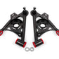 BMR 79-93 Fox Mustang Non-Adj Lower A-Arms Standard Ball Joint Spring Pocket - Black Hammertone