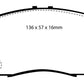 EBC 12 Acura ILX 1.5 Hybrid Redstuff Front Brake Pads