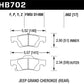 Hawk 11-12 Dodge Durango / 11-12 Jeep Grand Cherokee LTS Rear Street Brake Pads