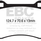 EBC 2017+ Fiat 124 Spider 1.4L Turbo Abarth Greenstuff Front Brake Pads