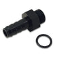 Vibrant Aluminum Male -6AN ORB to 5/16in Barb w/O-Ring - Anodized Black