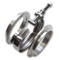 Vibrant T304 SS V-Band Flange Assembly for 2.5in O.D. Tubing incl 2 V-Band flanges & 1 V-Band Clamp