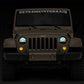 Raxiom 97-18 Jeep Wrangler TJ & JK Axial 7-In LED Headlights w/ DRL - Black Housing (Clear Lens)