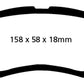 EBC 09-14 Acura TL 3.5 Redstuff Front Brake Pads