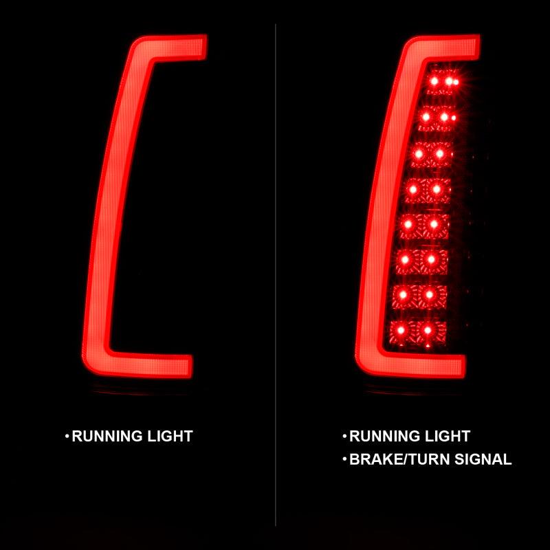 ANZO 1999-2000 Cadillac Escalade LED Taillights Black Housing Smoke Lens Pair | Too Fast Autoparts | Order Online | Canada & USA Shipping