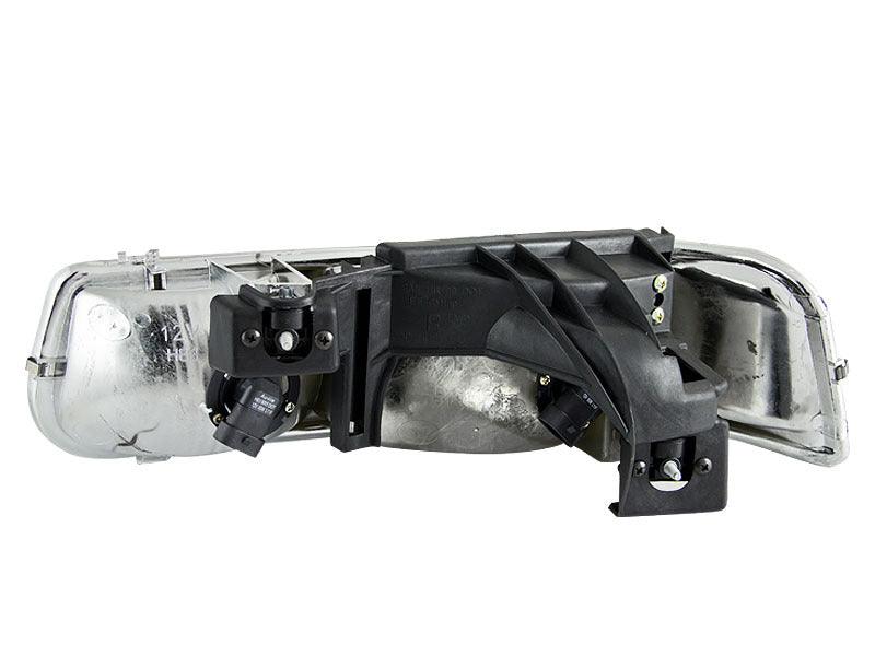 ANZO 1999-2002 Chevrolet Silverado 1500 Crystal Headlights Black | Too Fast Autoparts | Order Online | Canada & USA Shipping