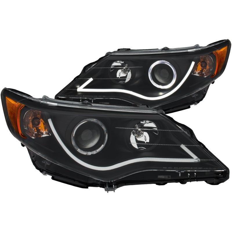 ANZO 2012-2013 Toyota Camry Projector Headlights w/ Halo Black | Too Fast Autoparts | Order Online | Canada & USA Shipping