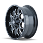 Mayhem 8015 Warrior 20x9 / 6x135 BP / 18mm Offset / 106mm Hub Black w/ Milled Spokes Wheel