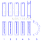 King Engine Bearings Ford 302 CID Coyote (Size STD) Performance Coated Main Bearing Set - Size STD