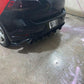 2018+ volkswagen golf GTI mk7.5 rear diffuser+Rear spats  Too Fast Autoparts