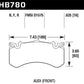 Hawk 2016 Audi A8 Front High Performance 5.0 Brake Pads