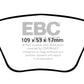 EBC 10-13 Audi A3 2.0 Turbo (Bosch rear caliper) Yellowstuff Rear Brake Pads