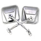 Rampage 1955-1983 Jeep CJ5 Side Mirrors - Stainless