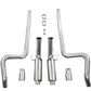 MBRP 11-14 Ford Mustang GT 5.0L Dual Split Rear Race Version T409 3in Cat Back Exhaust System