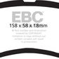 EBC 05-14 Honda Ridgeline 3.5 Greenstuff Front Brake Pads