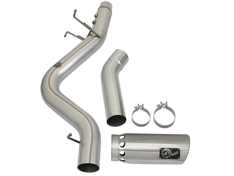 aFe LARGE BORE HD 5in 409-SS DPF-Back Exhaust w/Polished Tip 2017 GM Duramax V8-6.6L (td) L5P | Too Fast Autoparts | Order Online