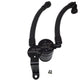 J&L 07-14 Ford Mustang GT500 Oil Separator 3.0 Passenger Side (Remote Mount) - Black Anodized