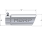 MBRP Universal Tip 4in O.D. Angled Rolled End 3.5in inlet 10 length