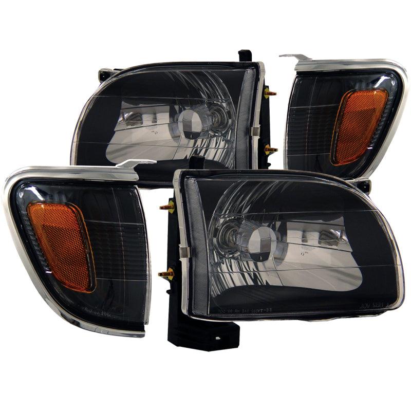 ANZO 2001-2004 Toyota Tacoma Crystal Headlights Black | Too Fast Autoparts | Order Online | Canada & USA Shipping