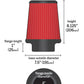 AEM 6 in DRY Flow Short Neck 9 in Element Filter