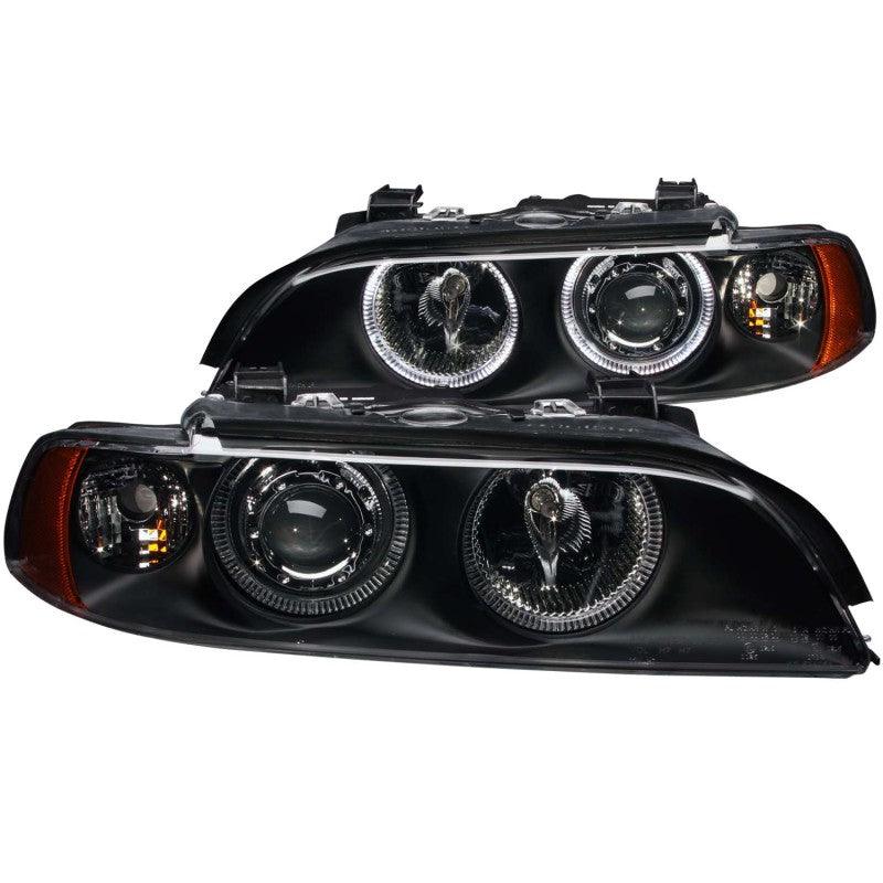 ANZO 1997-2001 BMW 5 Series Projector Headlights w/ Halo Black | Too Fast Autoparts | Order Online | Canada & USA Shipping