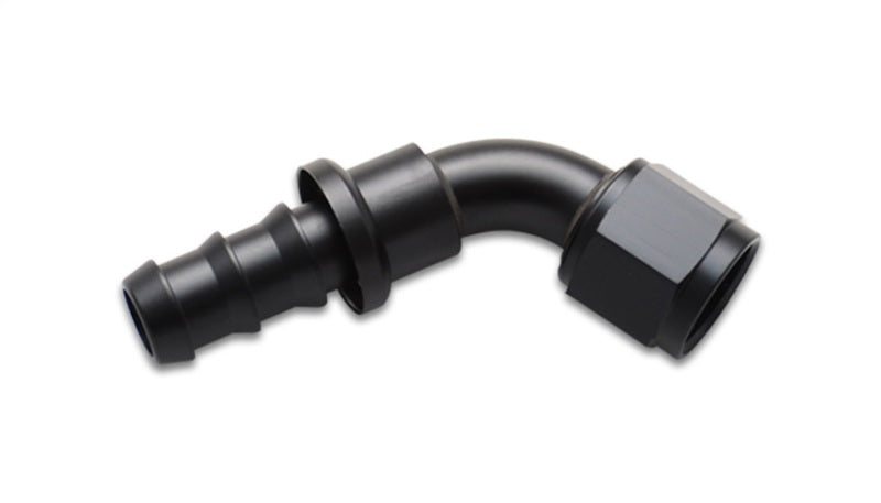 Vibrant Push-On 60 Degree Hose End Elbow Fitting Size -8AN