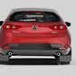 Rally Armor 19-26 Mazda3 Hatchback Black UR Mud Flap w/White Logo