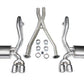 Corsa 1997-2004 Chevrolet Corvette C5 Z06 5.7L V8 Polished Xtreme Cat-Back + XO Exhaust