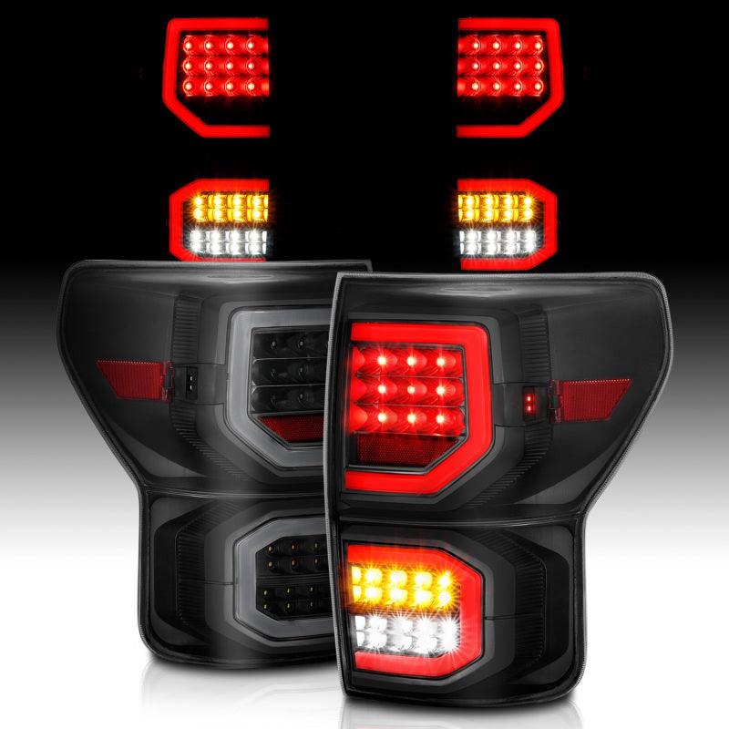 ANZO 2007-2013 Toyota Tundra LED Taillights Plank Style Black w/Smoke Lens | Too Fast Autoparts | Order Online | Canada & USA Shipping