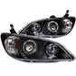 ANZO 2004-2005 Honda Civic Projector Headlights w/ Halo Black | Too Fast Autoparts | Order Online | Canada & USA Shipping