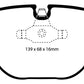 EBC 08-10 BMW M3 4.0 (E90) Redstuff Rear Brake Pads