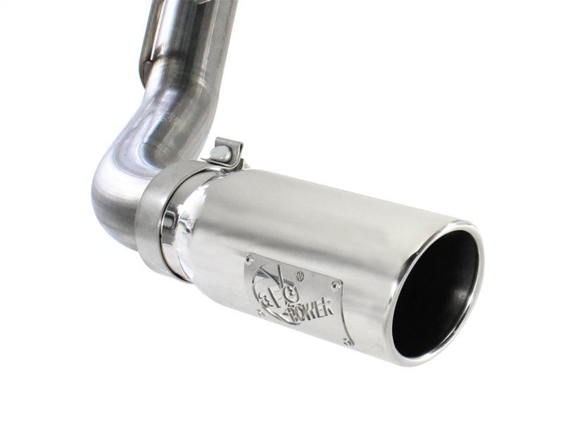 aFe MACHForce XP Exh CB,Stainless steel GM Silverado/Sierra 1500 2014 V*-5.3/6.2L Polished tip | Too Fast Autoparts | Order Online