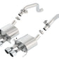 Borla 2014 Chevy Corvette C7 w/ AFM w/o NPP Atak Rear Section Exhaust Quad Rd Rl IC Tips