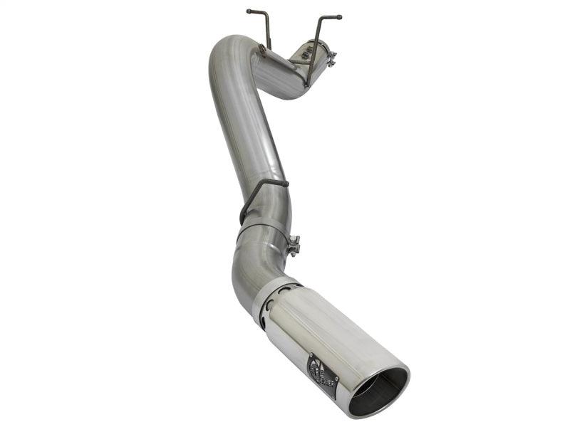 aFe LARGE BORE HD 5in 409-SS DPF-Back Exhaust w/Polished Tip 2017 GM Duramax V8-6.6L (td) L5P | Too Fast Autoparts | Order Online